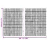 vidaXL Záhradný plot Karbonizovaný 500 x 90 cm Rákosie – Obrázok 7