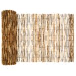 vidaXL Záhradný plot Karbonizovaný 500 x 80 cm Rákosie – Obrázok 2