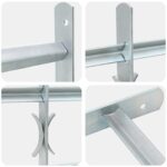 vidaXL Bezpečnostná mreža na okná s 2 priečkami 3 pcs 630-1140 mm – Obrázok 5