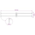 vidaXL Bezpečnostná mreža na okná s 2 priečkami 3 pcs 930-1740 mm – Obrázok 8