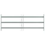 vidaXL Zabezpečovacia mriežka na okná s 3 priečkami 3 pcs 630-1140 mm – Obrázok 3