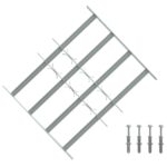 vidaXL Bezpečnostné mreže na okná so 4 priečnymi tyčami 3 pcs