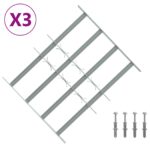 vidaXL Bezpečnostné mreže na okná so 4 priečnymi tyčami 3 pcs – Obrázok 2