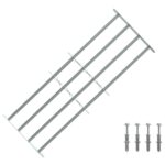 vidaXL Bezpečnostné mreže na okná so 4 priečnymi tyčami 3 pcs