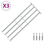 vidaXL Bezpečnostné mreže na okná so 4 priečnymi tyčami 3 pcs – Obrázok 2