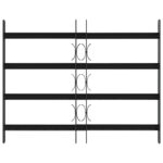 vidaXL Bezpečnostné mreže na okná so 4 priečnymi tyčami 3 pcs 43-74 cm – Obrázok 3