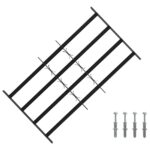 vidaXL Bezpečnostné mreže na okná so 4 priečnymi tyčami 3 pcs