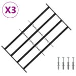 vidaXL Bezpečnostné mreže na okná so 4 priečnymi tyčami 3 pcs – Obrázok 2