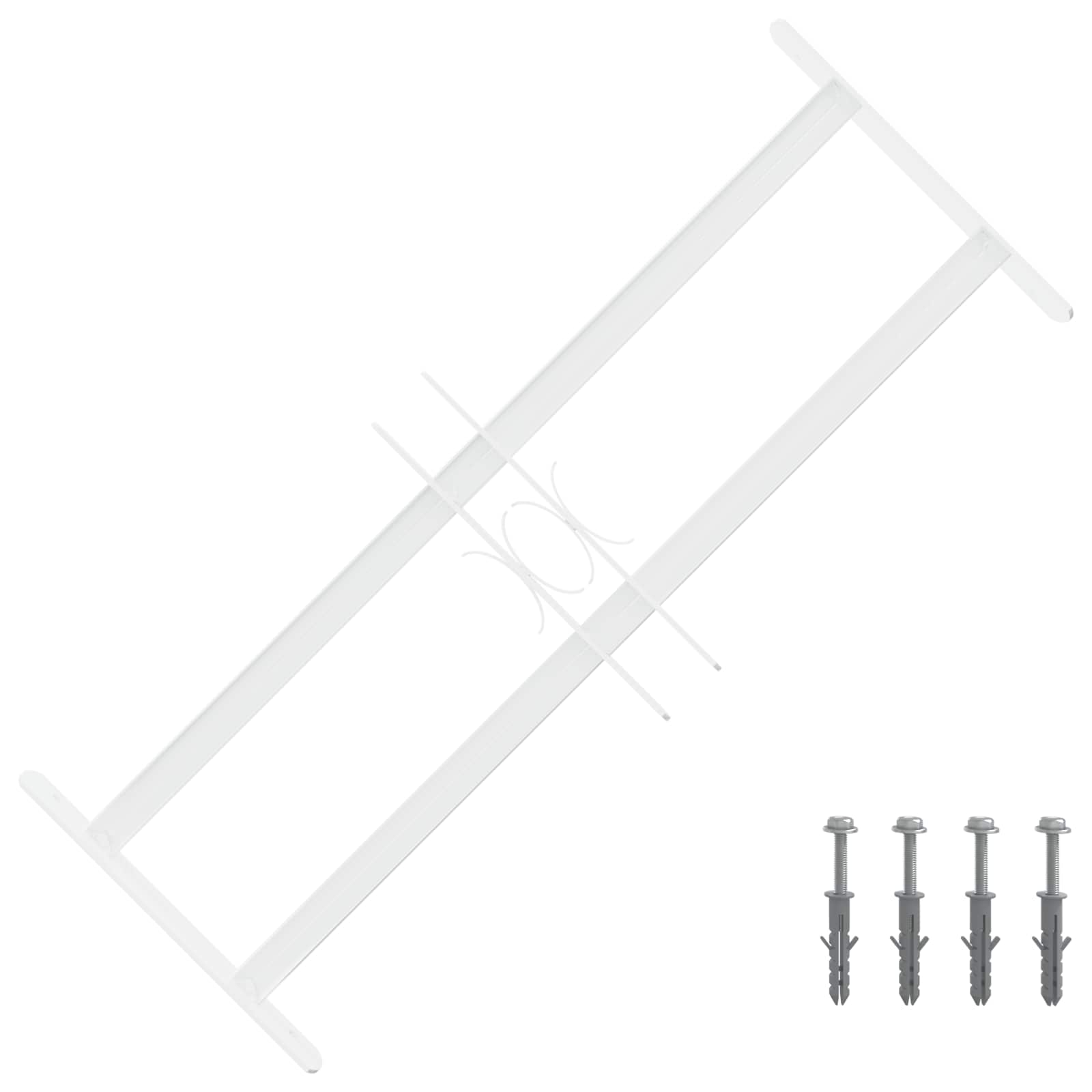 42031291_1.jpg vidaXL Bezpečnostná mreža na okná s 2 priečkami 43-74 cm – Obrázok 1