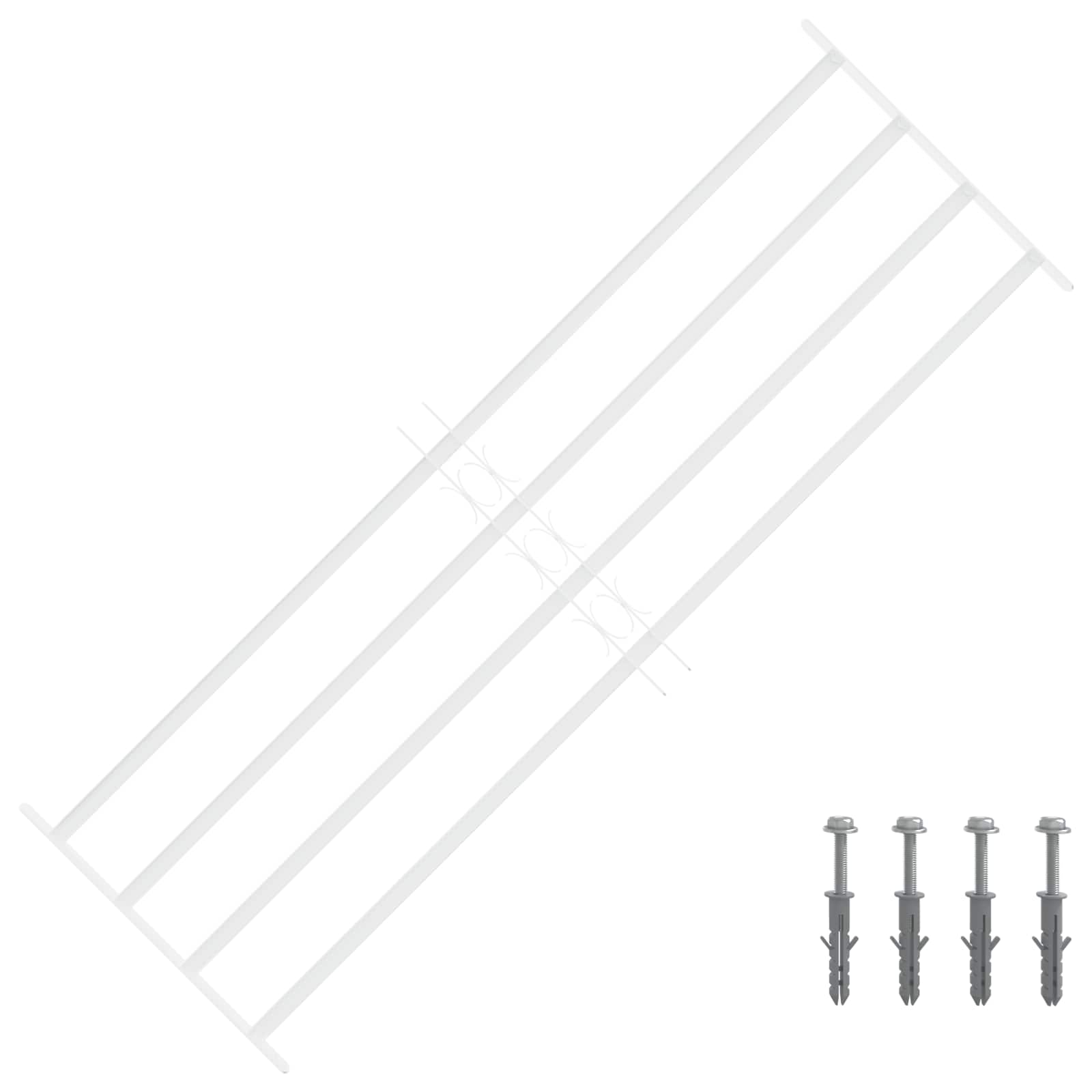 42031299_1.jpg vidaXL Bezpečnostné mreže na okná so 4 priečnymi tyčami 93-174 cm – Obrázok 1