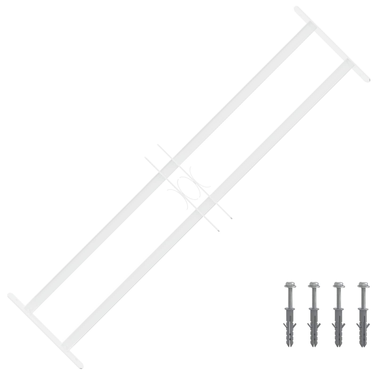 42031301_1.jpg vidaXL Bezpečnostná mreža na okná s 2 priečkami 3 pcs 63-114 cm – Obrázok 1