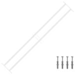 vidaXL Bezpečnostná mreža na okná s 2 priečkami 3 pcs 93-174 cm