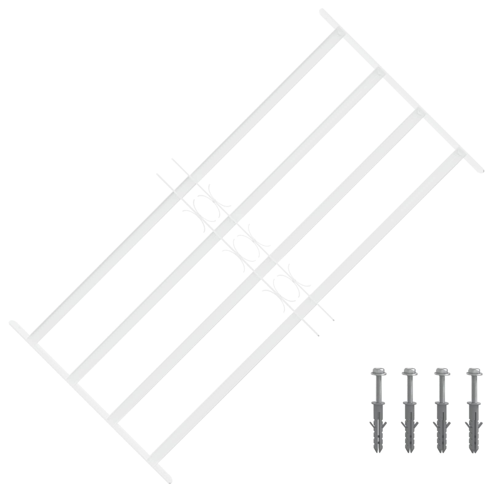 42031307_1.jpg vidaXL Bezpečnostné mreže na okná so 4 priečnymi tyčami 3 pcs – Obrázok 1