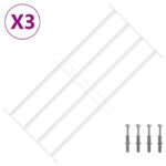 vidaXL Bezpečnostné mreže na okná so 4 priečnymi tyčami 3 pcs – Obrázok 2