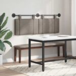 vidaXL Závesné čelo postele Biely Antik PU – Obrázok 4