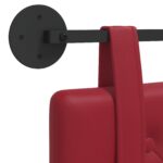 vidaXL Závesné čelo postele Víno červené Umelá koža – Obrázok 9