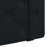 vidaXL Závesné čelo postele Čierny Zamat – Obrázok 8