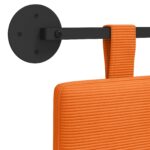 vidaXL Závesné čelo postele Oranžová Kordúrová tkanina – Obrázok 9