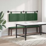vidaXL Závesné čelo postele Jungle Green Kordúrová tkanina – Obrázok 4