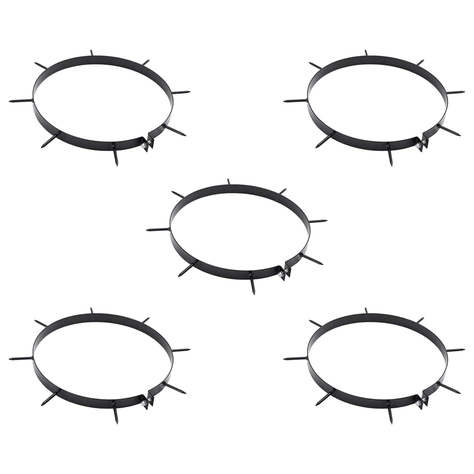 42032339_1.jpg vidaXL Svorka na aerátor s hrotmi 5 pcs Ø 30 cm Oceľ – Obrázok 1