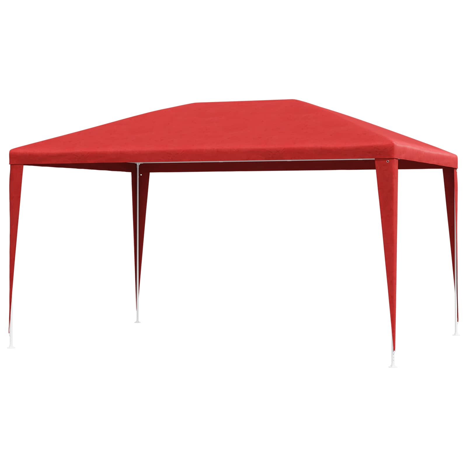42032346_1.jpg vidaXL Párty stan 400 x 300 x 255 cm Červená PE a oceľ – Obrázok 1