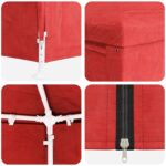 vidaXL Párty stan 600 x 300 x 255 cm Červená PE a oceľ – Obrázok 7