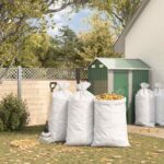 vidaXL Tkaninové vrecia 10 pcs Biela 80 x 125 cm PP