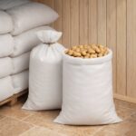 vidaXL Tkaninové vrecia 50 pcs Biela 60 x 110 cm PP – Obrázok 4
