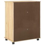 vidaXL Koliesková skriňa s kolesom Hnedá 63,5 x 39 x 79 cm – Obrázok 6