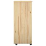 vidaXL Koliesková skriňa s kolesom Hnedá 34 x 39 x 93,5 cm – Obrázok 5