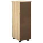 vidaXL Koliesková skriňa s kolesom Hnedá 34 x 39 x 93,5 cm – Obrázok 6