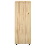 vidaXL Koliesková skriňa s kolesom Hnedá 53 x 39 x 103 cm – Obrázok 5