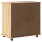 vidaXL Koliesková skriňa s kolesom Hnedá 63,5 x 39 x 65,5 cm – Obrázok 6