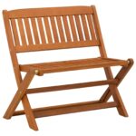 vidaXL Detská lavica Hnedá 61 x 38 x 57 cm Masívne eukalyptové drevo – Obrázok 2