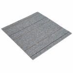 vidaXL Kobercová dlaždica Svetlošedá s pruhom 50 x 50 cm 4 pcs – Obrázok 2