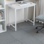 vidaXL Kobercová dlaždica Svetlošedá s pruhom 50 x 50 cm 4 pcs – Obrázok 4