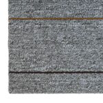vidaXL Kobercová dlaždica Svetlošedá s pruhom 50 x 50 cm 4 pcs – Obrázok 6