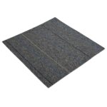 vidaXL Kobercová dlaždica Stredne šedá s pruhmi 50 x 50 cm 36 pcs – Obrázok 2