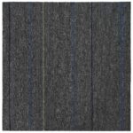 vidaXL Kobercová dlaždica Stredne šedá s pruhmi 50 x 50 cm 36 pcs – Obrázok 5