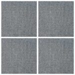 vidaXL Kobercová dlaždica Svetlosivá 50 x 50 cm 4 pcs PP a Bitúmen – Obrázok 3