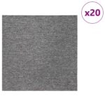 vidaXL Kobercová dlaždica Hnedá 50 x 50 cm 20 pcs PP a Bitúmen – Obrázok 3