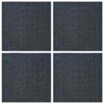 vidaXL Kobercová dlaždica Modrá Sivá 50 x 50 cm 4 pcs PP a Bitúmen – Obrázok 3