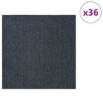 vidaXL Kobercová dlaždica Modrá Sivá 50 x 50 cm 36 pcs PP a Bitúmen – Obrázok 3