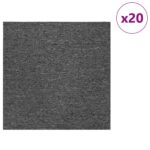 vidaXL Kobercová dlaždica Stredná šedá 50 x 50 cm 20 pcs PP a Bitúmen – Obrázok 3
