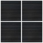 vidaXL Kobercová dlaždica Prúžkovaná svetlosivá 50 x 50 cm 4 pcs – Obrázok 3