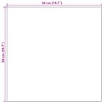 vidaXL Kobercová dlaždica Prúžkovaná svetlosivá 50 x 50 cm 4 pcs – Obrázok 8