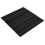 vidaXL Kobercová dlaždica Prúžkovaná tmavo šedá 50 x 50 cm 36 pcs – Obrázok 2