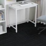 vidaXL Kobercová dlaždica Prúžkovaná tmavo šedá 50 x 50 cm 36 pcs – Obrázok 4