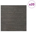 vidaXL Kobercová dlaždica Pruhovaná tmavohnedá 50 x 50 cm 20 pcs – Obrázok 3