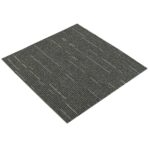 vidaXL Kobercová dlaždica Pruhovaná svetlozelená 50 x 50 cm 4 pcs – Obrázok 2